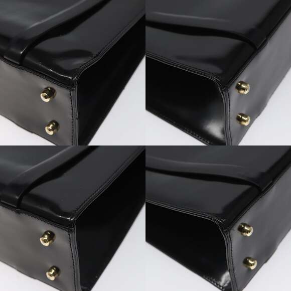 GUCCI Shoulder Bag Patent Leather Black Gold 001 1781 001 1781 - Picture 10 of 12